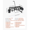 image:imageVEVOR Tow Behind Plug Aerator 40 in Lawn Spike Aerator with Universal Hitch 150lbs Weight Capacity Heavy Duty amp RustResistant Pull Behind Aeration Tool with Tray for Farmland amp Garden TractorsCore Aerator 40in