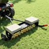 image:imageVEVOR Tow Behind Plug Aerator 40 in Lawn Spike Aerator with Universal Hitch 150lbs Weight Capacity Heavy Duty amp RustResistant Pull Behind Aeration Tool with Tray for Farmland amp Garden TractorsSpike Aerator 40in