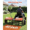image:imageVEVOR Tow Behind Plug Aerator 40 in Lawn Spike Aerator with Universal Hitch 150lbs Weight Capacity Heavy Duty amp RustResistant Pull Behind Aeration Tool with Tray for Farmland amp Garden TractorsCore Aerator 40in
