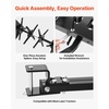image:imageVEVOR Tow Behind Plug Aerator 40 in Lawn Spike Aerator with Universal Hitch 150lbs Weight Capacity Heavy Duty amp RustResistant Pull Behind Aeration Tool with Tray for Farmland amp Garden TractorsCore Aerator 48in