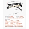image:imageVEVOR Tow Behind Plug Aerator 40 in Lawn Spike Aerator with Universal Hitch 150lbs Weight Capacity Heavy Duty amp RustResistant Pull Behind Aeration Tool with Tray for Farmland amp Garden TractorsSpike Aerator 40in