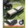 image:imageVEVOR Tow Behind Plug Aerator 40 in Lawn Spike Aerator with Universal Hitch 150lbs Weight Capacity Heavy Duty amp RustResistant Pull Behind Aeration Tool with Tray for Farmland amp Garden TractorsCore Aerator 48in