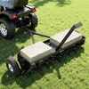 image:imageVEVOR Tow Behind Plug Aerator 40 in Lawn Spike Aerator with Universal Hitch 150lbs Weight Capacity Heavy Duty amp RustResistant Pull Behind Aeration Tool with Tray for Farmland amp Garden TractorsCore Aerator 40in