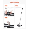 image:imageVEVOR Updated Lawn Leveling Rake with Roller 17 x 10 Stainless Steel Lawn Leveler with 634 Adjustable Handle Heavy Duty Yard Leveling Rake Effort Saving Lawn Leveling Tool for Yard Golf Court