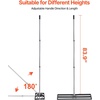 image:imageVEVOR Updated Lawn Leveling Rake with Roller 30 x 10 Stainless Steel Lawn Leveler with 839 Adjustable Handle Heavy Duty Yard Leveling Rake Effort Saving Lawn Leveling Tool for Yard Golf Court