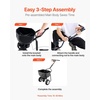 image:imageVEVOR Walk Behind Spreader 60LBS Capacity Push Spreader with 098 ft Spreading Width 8 in All Terrain Pneumatic Tires Garden amp Lawn Broadcast Spreaders for Seed Fertilizer