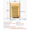 image:imageVEVOR Wooden Privacy Fence 48 x 49 inch Air Conditioner Fence 2 Panel Solid Outdoor Wood Privacy Screen with Metal Stakes Steel Frame Trash Can Hider Fences Suitable for Garden Pool1