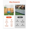 image:imageVEVOR Wooden Privacy Fence 48 x 49 inch Air Conditioner Fence 2 Panel Solid Outdoor Wood Privacy Screen with Metal Stakes Steel Frame Trash Can Hider Fences Suitable for Garden Pool1