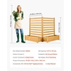 image:imageVEVOR Wooden Privacy Fence 48 x 49 inch Air Conditioner Fence 2 Panel Solid Outdoor Wood Privacy Screen with Metal Stakes Steel Frame Trash Can Hider Fences Suitable for Garden Pool2