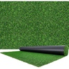 image:imageVEVOR Artificial Grass 15 x 7 ft Fake Grass Turf Rug 138 in Pile Height Realistic Synthetic Lawn Carpet Roll Mat Easy Clean Drainage Holes for Patio Garden Balcony Outdoor Indoor Decor Green15 x 7 FT