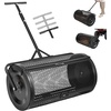 image:imageVEVOR Compost Spreader 165 Wide Peat Moss Spreader with T Shaped Handle 3 Heights Adjustable PowderCoated Steel Garden Peat Moss Roller Heavy Duty Grass Seed Roller for Planting Seeding Black36in