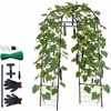 image:imageVEVOR Cucumber Trellis 81 inch Tall Garden Arch Trellis UShape Garden Trellises for Raised Bed Metal Arch Outdoor Climbing Plants Support for Vine Peas Beans Zucchini Tomato Squash FlowersArch Trellis