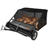 image:imageVEVOR Tow Behind Lawn Sweeper 50Inch 26 cu ft Large Capacity Pull Behind Lawn Sweeper Heavy Duty Leaf amp Grass Collector with Adjustable Sweeping Height for Garden Yard Farm Picking Up Debris50 Inch
