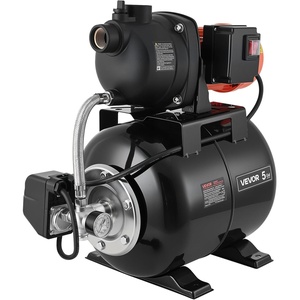 image:imageVEVOR 16 HP Shallow Well Pump with Pressure Tank 120V 1320 GPH Stainless Steel Irrigation Jet Pump with 5Gal Tank Automatic Water Booster System 2040 PSI Pressure Switch for Home Garden Lawn11HP  Plastic
