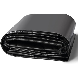 image:imageVEVOR 25 x 30 ft Pond Liner 14 Mil Thickness 3Layer Reinforced PE Fish Koi Pond Liner for Outdoor Ponds with Hemmed Edge and 4 Metal Buttonholes for Water Garden Waterfall and Fountains Black10 x 13 ft