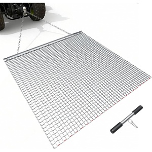 image:imageVEVOR Baseball Field Drag Mat Field Drag Yard Drag for ATVs UTVs Tractors Durable Galvanized Steel Mesh Drag Mat with Towing Chain for Gravel Driveway Ruts Farm Field Leveling4803 x 4803 x 039