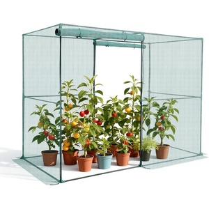 image:imageVEVOR Crop Cage 39 x 39 x 59 ft Plant Protection Tent with Zippered Door WindResistant Tall Crop Cage Easy to Install Outdoor Raised Bed Cover Tomato Plant Netting for Garden Patio Lawn78 x 39 x 59FtSquare