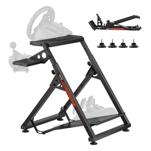 image:imageVEVOR G920 Racing Steering Wheel Stand Shifter Mount fit for Logitech G25 G27 G29 G920 G923 Thrustmaster T330TS Mainstream Brands Gaming Wheel Stand Wheel Pedals NOT Included Racing Wheel StandXshaped lite