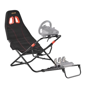 image:imageVEVOR G920 Racing Steering Wheel Stand Shifter Mount fit for Logitech G25 G27 G29 G920 G923 Thrustmaster T330TS Mainstream Brands Gaming Wheel Stand Wheel Pedals NOT Included Racing Wheel StandPortable Cockpit