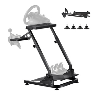 image:imageVEVOR G920 Racing Steering Wheel Stand Shifter Mount fit for Logitech G25 G27 G29 G920 G923 Thrustmaster T330TS Mainstream Brands Gaming Wheel Stand Wheel Pedals NOT Included Racing Wheel StandLshaped