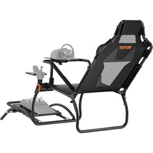 image:imageVEVOR Gaming Racing Wheel Stand Compatible with Logitech G923G920G29 amp Thrustmaster T248P HeavyDuty Adjustable Steering Wheel Stand Cockpit 330 lbs Capacity Compact for Sim RacingPortable Small Base