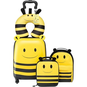 image:imageVEVOR Kids Luggage Set 2 Piece 18 Inch Hardside Rolling Wheels Suitcase with HardShell Backpack Dinosaur Kids Carry on Luggage Set Holiday Birthday Gift for Girls amp Boys Airline ApprovedYellow