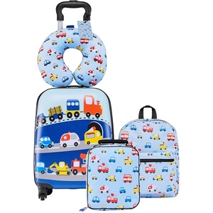 image:imageVEVOR Kids Luggage Set 2 Piece 18 Inch Hardside Rolling Wheels Suitcase with HardShell Backpack Dinosaur Kids Carry on Luggage Set Holiday Birthday Gift for Girls amp Boys Airline ApprovedCar