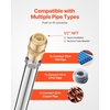 image:imageVEVOR Frost Proof Yard Hydrant 524FT FreezeProof Outdoor Faucet with 36 Bury Depth 34 NPT Pipe Connection Lever Handle  Handwheel No Lead Freezeless Hydrant for Yard Garden Farm IrrigationTraditional