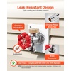 image:imageVEVOR Frost Proof Yard Hydrant 524FT FreezeProof Outdoor Faucet with 36 Bury Depth 34 NPT Pipe Connection Lever Handle  Handwheel No Lead Freezeless Hydrant for Yard Garden Farm IrrigationTraditional