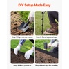 image:imageVEVOR Galvanized Steel Landscape Edging 10Pack 40 x 45 Inch Metal Edging for Landscaping with 11 Mounting Clips Heavy Duty Metal Garden Edge Border for Flower Bed Yard Pathway Black40 L x 45 H 225in