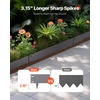 image:imageVEVOR Galvanized Steel Landscape Edging 10Pack 40 x 45 Inch Metal Edging for Landscaping with 11 Mounting Clips Heavy Duty Metal Garden Edge Border for Flower Bed Yard Pathway Black39 L x 5 H
