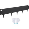 image:imageVEVOR Galvanized Steel Landscape Edging 10Pack 40 x 45 Inch Metal Edging for Landscaping with 11 Mounting Clips Heavy Duty Metal Garden Edge Border for Flower Bed Yard Pathway Black39 L x 4 H