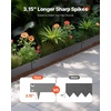 image:imageVEVOR Galvanized Steel Landscape Edging 10Pack 40 x 45 Inch Metal Edging for Landscaping with 11 Mounting Clips Heavy Duty Metal Garden Edge Border for Flower Bed Yard Pathway Black39 L x 4 H