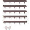 image:imageVEVOR Galvanized Steel Landscape Edging 10Pack 40 x 45 Inch Metal Edging for Landscaping with 11 Mounting Clips Heavy Duty Metal Garden Edge Border for Flower Bed Yard Pathway Black39 L x 3 H