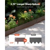 image:imageVEVOR Galvanized Steel Landscape Edging 10Pack 40 x 45 Inch Metal Edging for Landscaping with 11 Mounting Clips Heavy Duty Metal Garden Edge Border for Flower Bed Yard Pathway Black39 L x 5 H