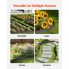 image:imageVEVOR Galvanized Steel Landscape Edging 10Pack 40 x 45 Inch Metal Edging for Landscaping with 11 Mounting Clips Heavy Duty Metal Garden Edge Border for Flower Bed Yard Pathway Black39 L x 4 H