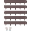 image:imageVEVOR Galvanized Steel Landscape Edging 10Pack 40 x 45 Inch Metal Edging for Landscaping with 11 Mounting Clips Heavy Duty Metal Garden Edge Border for Flower Bed Yard Pathway Black39 L x 5 H