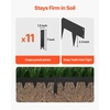 image:imageVEVOR Galvanized Steel Landscape Edging 10Pack 40 x 45 Inch Metal Edging for Landscaping with 11 Mounting Clips Heavy Duty Metal Garden Edge Border for Flower Bed Yard Pathway Black40 L x 45 H 225in
