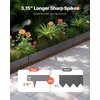 image:imageVEVOR Galvanized Steel Landscape Edging 10Pack 40 x 45 Inch Metal Edging for Landscaping with 11 Mounting Clips Heavy Duty Metal Garden Edge Border for Flower Bed Yard Pathway Black39 L x 3 H