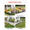 image:imageVEVOR Galvanized Steel Landscape Edging 10Pack 40 x 45 Inch Metal Edging for Landscaping with 11 Mounting Clips Heavy Duty Metal Garden Edge Border for Flower Bed Yard Pathway Black40 L x 45 H 225in