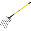 image:imageVEVOR Garden Fork 4Tine Gardening Pitchfork with Fiberglass Handle 45 in Heavy Duty Digging Fork with Y Grip Forged Steel Spading Fork for Hay Potato Composting Transplanting Aeration5Tine