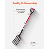 image:imageVEVOR Garden Fork 4Tine Gardening Pitchfork with Fiberglass Handle 45 in Heavy Duty Digging Fork with Y Grip Forged Steel Spading Fork for Hay Potato Composting Transplanting Aeration4Tine