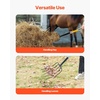 image:imageVEVOR Garden Fork 4Tine Gardening Pitchfork with Fiberglass Handle 45 in Heavy Duty Digging Fork with Y Grip Forged Steel Spading Fork for Hay Potato Composting Transplanting Aeration5Tine