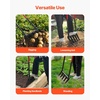 image:imageVEVOR Garden Fork 4Tine Gardening Pitchfork with Fiberglass Handle 45 in Heavy Duty Digging Fork with Y Grip Forged Steel Spading Fork for Hay Potato Composting Transplanting Aeration5TineU