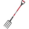 image:imageVEVOR Garden Fork 4Tine Gardening Pitchfork with Fiberglass Handle 45 in Heavy Duty Digging Fork with Y Grip Forged Steel Spading Fork for Hay Potato Composting Transplanting Aeration4Tine
