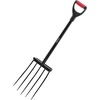 image:imageVEVOR Garden Fork 4Tine Gardening Pitchfork with Fiberglass Handle 45 in Heavy Duty Digging Fork with Y Grip Forged Steel Spading Fork for Hay Potato Composting Transplanting Aeration5Tine