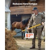 image:imageVEVOR Garden Fork 4Tine Gardening Pitchfork with Fiberglass Handle 45 in Heavy Duty Digging Fork with Y Grip Forged Steel Spading Fork for Hay Potato Composting Transplanting Aeration5Tine