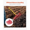 image:imageVEVOR Garden Fork 4Tine Gardening Pitchfork with Fiberglass Handle 45 in Heavy Duty Digging Fork with Y Grip Forged Steel Spading Fork for Hay Potato Composting Transplanting Aeration18 Angled Tines
