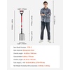 image:imageVEVOR Garden Fork 4Tine Gardening Pitchfork with Fiberglass Handle 45 in Heavy Duty Digging Fork with Y Grip Forged Steel Spading Fork for Hay Potato Composting Transplanting Aeration4Tine