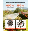 image:imageVEVOR Garden Hose 75 ft 58 Heavy Duty 4Layer Rubber Water Hose 150PSI Working amp 600PSI Burst Flexible amp Nonkink Outdoor Waterhose with 34 Fitting Lightweight Hoses for Gardening Cleaning200 ft with 10Pattern Nozzle